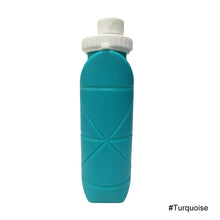 Load image into Gallery viewer, Creative Silicone Folding Water Bottle Outdoor Sports Fitness Cycling Travel Portable Foldable Retractable Portable Cup 600ML
