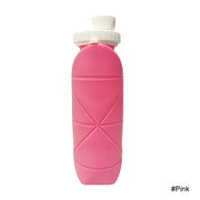 Load image into Gallery viewer, Creative Silicone Folding Water Bottle Outdoor Sports Fitness Cycling Travel Portable Foldable Retractable Portable Cup 600ML
