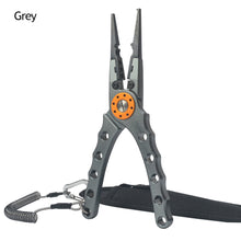 Load image into Gallery viewer, Professional Fishing Gear Multifunctional Aluminum Fishing Pliers Hook Remover Scissors Fishing Tools Fishing Equipment Fishing Tong
