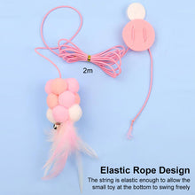 Load image into Gallery viewer, Cat Hanging Interactive Toy Simulated Butterfly Cat Catch Feather Toys Kitten Funny Elastic Teaser Rope Toy Training Toys Pet Daily Supplies
