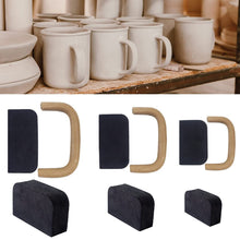 Load image into Gallery viewer, 12Pcs Pottery Cup Handle Making Molds Convenient Lightweight Compact Clay Mug Handles Making Tool Various Shapes Molds Pottery Shop
