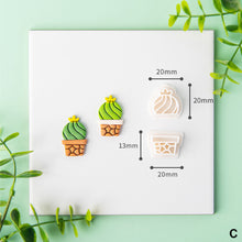 Load image into Gallery viewer, Cactus Polymer Clay Earring Cutter Cutting Mold DIY Green Plants Earrings Jewelry Pendant Embossing Making Tool
