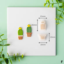 Load image into Gallery viewer, Cactus Polymer Clay Earring Cutter Cutting Mold DIY Green Plants Earrings Jewelry Pendant Embossing Making Tool
