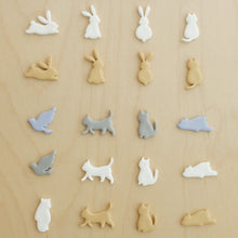 Load image into Gallery viewer, 0.5mm Fine Cut Animal Polymer Clay Cutter Easter Rabbit Bunny Bear Cat Soft Pottery Mold for Earring Jewelry Making Mold
