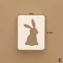 Load image into Gallery viewer, 0.5mm Fine Cut Animal Polymer Clay Cutter Easter Rabbit Bunny Bear Cat Soft Pottery Mold for Earring Jewelry Making Mold
