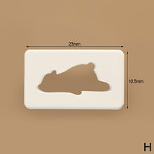 Load image into Gallery viewer, 0.5mm Fine Cut Animal Polymer Clay Cutter Easter Rabbit Bunny Bear Cat Soft Pottery Mold for Earring Jewelry Making Mold
