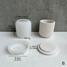 Load image into Gallery viewer, Round Bottle with Cover Silicone Molds DIY Cement Plaster Storage Jar Pottery Mould Concrete Art Making Supplies Decor
