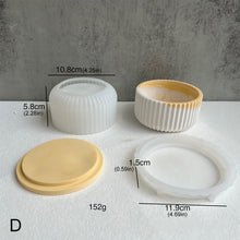 Load image into Gallery viewer, Round Bottle with Cover Silicone Molds DIY Cement Plaster Storage Jar Pottery Mould Concrete Art Making Supplies Decor
