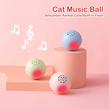Load image into Gallery viewer, Cat Catching Toy Rolling Ball Toy with Sound&amp;Light Pet Music Ball Toy Kitten Interactive Training Toys
