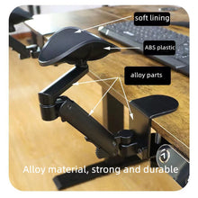 Load image into Gallery viewer, Metal Ergonomic Arm Rest Wrise Support Computer Home Office Mouse Hand Desk Adjustable Mouse Pad Armrest Bracket Console
