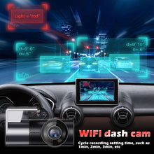 Load image into Gallery viewer, Car DVR Dash Camera 209T Smart WiFi DVR 5MP Camera 170 Degree Wireless Car Dash 1080P Night Version Driving Video Recorder
