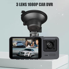 Load image into Gallery viewer, Car DVR 3 Camera Car Video Recorder 3 in 1 FHD 1080P Dash cam Rear View Camera with Rear lens Night Vision For Truck Tax Uber
