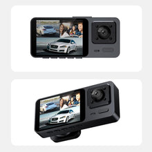 Load image into Gallery viewer, Car DVR 3 Camera Car Video Recorder 3 in 1 FHD 1080P Dash cam Rear View Camera with Rear lens Night Vision For Truck Tax Uber
