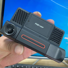 Load image into Gallery viewer, Three-lens Driving Recorder Hidden Front And Rear 3 Recording 4 Inch Car Inside And Outside Video Reversing Video Hd 1080p
