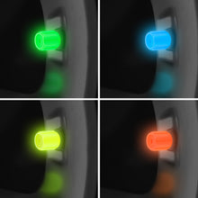 Load image into Gallery viewer, 4Pcs Luminous Car Valve Cap Dust-proof Decorative Tires Tyre Stem Covers Applicable Accessories Universal Motorcycle Bike
