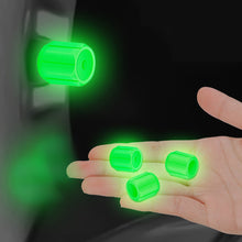 Load image into Gallery viewer, 4Pcs Luminous Car Valve Cap Dust-proof Decorative Tires Tyre Stem Covers Applicable Accessories Universal Motorcycle Bike
