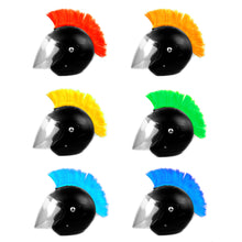 Load image into Gallery viewer, Motorcycle Helmet Wig Cuttable Decoration Helmet Decorations Cockscomb For Motocross Full Face Off Road Helmet Hair Sticker Paste
