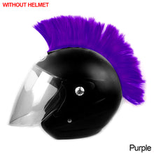 Load image into Gallery viewer, Motorcycle Helmet Wig Cuttable Decoration Helmet Decorations Cockscomb For Motocross Full Face Off Road Helmet Hair Sticker Paste
