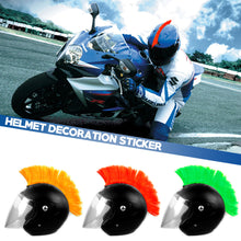 Load image into Gallery viewer, Motorcycle Helmet Wig Cuttable Decoration Helmet Decorations Cockscomb For Motocross Full Face Off Road Helmet Hair Sticker Paste

