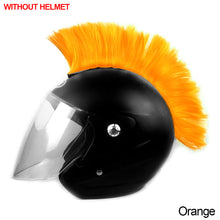 Load image into Gallery viewer, Motorcycle Helmet Wig Cuttable Decoration Helmet Decorations Cockscomb For Motocross Full Face Off Road Helmet Hair Sticker Paste
