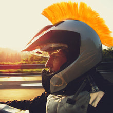 Load image into Gallery viewer, Motorcycle Helmet Wig Cuttable Decoration Helmet Decorations Cockscomb For Motocross Full Face Off Road Helmet Hair Sticker Paste
