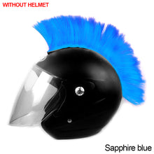 Load image into Gallery viewer, Motorcycle Helmet Wig Cuttable Decoration Helmet Decorations Cockscomb For Motocross Full Face Off Road Helmet Hair Sticker Paste
