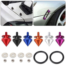 Load image into Gallery viewer, 4Pcs/Set Universal Car Spike Quick Release Fasteners Bumper Trunk Hatch Lids Release Attachment Fastener Aluminum
