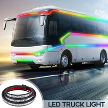 Load image into Gallery viewer, Truck Lights Van Led Strip Rgb Lorry Brake Warning Driving Lights Bar 24V Colorful Flashing Atmosphere Lamp Auto Exterior Parts 1m/1.2m/1.5m/1.8m/2m/2.4m
