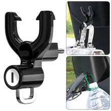 Load image into Gallery viewer, Universal Metal Motorcycle Helmet Lock Bike Handlebar Helmet Anti-theft Safety Lock Accessories wih Hooks and Two Keys
