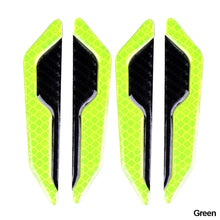 Load image into Gallery viewer, 4Pcs Car SUV Body Door Reflective Safety Warning Anti-Collision Carbon Fibre Sticker Protector
