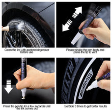 Load image into Gallery viewer, 1PC Car Paint Pen Wheel Tire Oily Painting Mark Pen Auto Rubber Tyre Tread Waterproof Permanent Paint Marker
