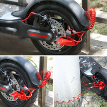 Load image into Gallery viewer, Motorcycle Safety Anti-theft Lock Electric Scooter Disc Brake Lock with Steel Wire Bicycle Mountain Bike Disc Lock Theft Protect
