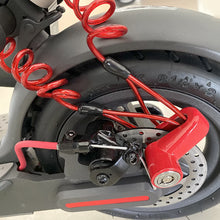 Load image into Gallery viewer, Motorcycle Safety Anti-theft Lock Electric Scooter Disc Brake Lock with Steel Wire Bicycle Mountain Bike Disc Lock Theft Protect
