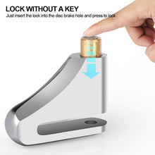 Load image into Gallery viewer, Motorcycle Disc Brake Lock Anti-Theft Wheel Padlock with Keys for Scooter Moped Motorbike Waterproof
