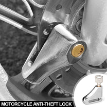 Load image into Gallery viewer, Motorcycle Disc Brake Lock Anti-Theft Wheel Padlock with Keys for Scooter Moped Motorbike Waterproof
