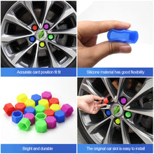 Load image into Gallery viewer, 20Pcs 15mm/17mm/19mm Noctilucent Car Wheel Caps Bolts Anti Rust Covers Nuts Silicone Auto Wheel Hub Protectors Screw Cap
