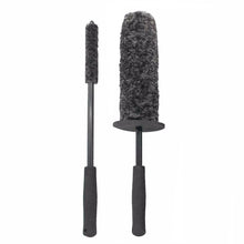 Load image into Gallery viewer, Car Fiber Brush Grey Microfiber Premium Wheels Brush With Non-Slip Handle For Cleaning Rims Spokes Wheel Barrel &amp; Brake Caliper
