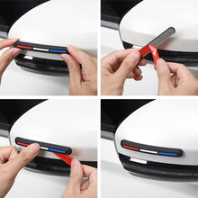 Load image into Gallery viewer, 4Pcs Car Rearview Mirror Door Protector Guard Edge Buffer Trim Molding Protection Strip Auto Scratch Protector Bar
