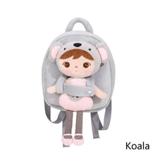 Load image into Gallery viewer, Metoo Jibao Doll Backpack Kids Cute Plush Rabbit Shoulder Bag Girls Pink Fluffy School Bag Birthday Christmas Gifts Bag
