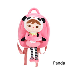 Load image into Gallery viewer, Metoo Jibao Doll Backpack Kids Cute Plush Rabbit Shoulder Bag Girls Pink Fluffy School Bag Birthday Christmas Gifts Bag
