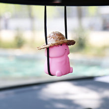 Load image into Gallery viewer, Funny Car Pendant Car Interior Duck Ornaments Halloween Pendant Figurine Auto Rearview Mirror Swing Decoration For Car Accessories
