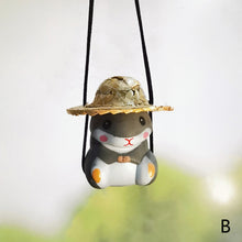 Load image into Gallery viewer, Funny Car Pendant Car Interior Duck Ornaments Halloween Pendant Figurine Auto Rearview Mirror Swing Decoration For Car Accessories
