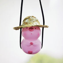 Load image into Gallery viewer, Funny Car Pendant Car Interior Duck Ornaments Halloween Pendant Figurine Auto Rearview Mirror Swing Decoration For Car Accessories
