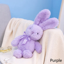 Load image into Gallery viewer, 25cm Cute Rabbit Plush Toy with Bow Tie Long Ear Soft Stuffed Bunny Doll Sleeping Toy Girls Kids Baby Plush Animal Birthday Gifts
