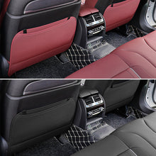 Load image into Gallery viewer, Car PU Leather Backseat Organizer Holder Auto Storage Pockets Cover Car Seat Back Anti-Child-Kick Protectors Pad for Trip Kids Travel
