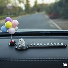 Load image into Gallery viewer, Car Temporary Stop Sign Multifunctional Cartoon Bunny Phone Number Temporary Parking Card Prompt License Plate Decoration
