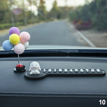 Load image into Gallery viewer, Car Temporary Stop Sign Multifunctional Cartoon Bunny Phone Number Temporary Parking Card Prompt License Plate Decoration
