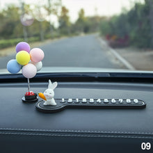 Load image into Gallery viewer, Car Temporary Stop Sign Multifunctional Cartoon Bunny Phone Number Temporary Parking Card Prompt License Plate Decoration
