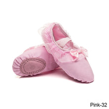 Load image into Gallery viewer, Children Practise Ballerina Shoes Woman Dance Shoes Girls Ballet Shoes Lace Bow Soft Sole Ballet Dance Slippers
