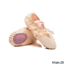 Load image into Gallery viewer, Children Practise Ballerina Shoes Woman Dance Shoes Girls Ballet Shoes Lace Bow Soft Sole Ballet Dance Slippers
